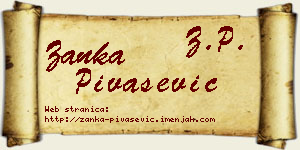 Žanka Pivašević vizit kartica